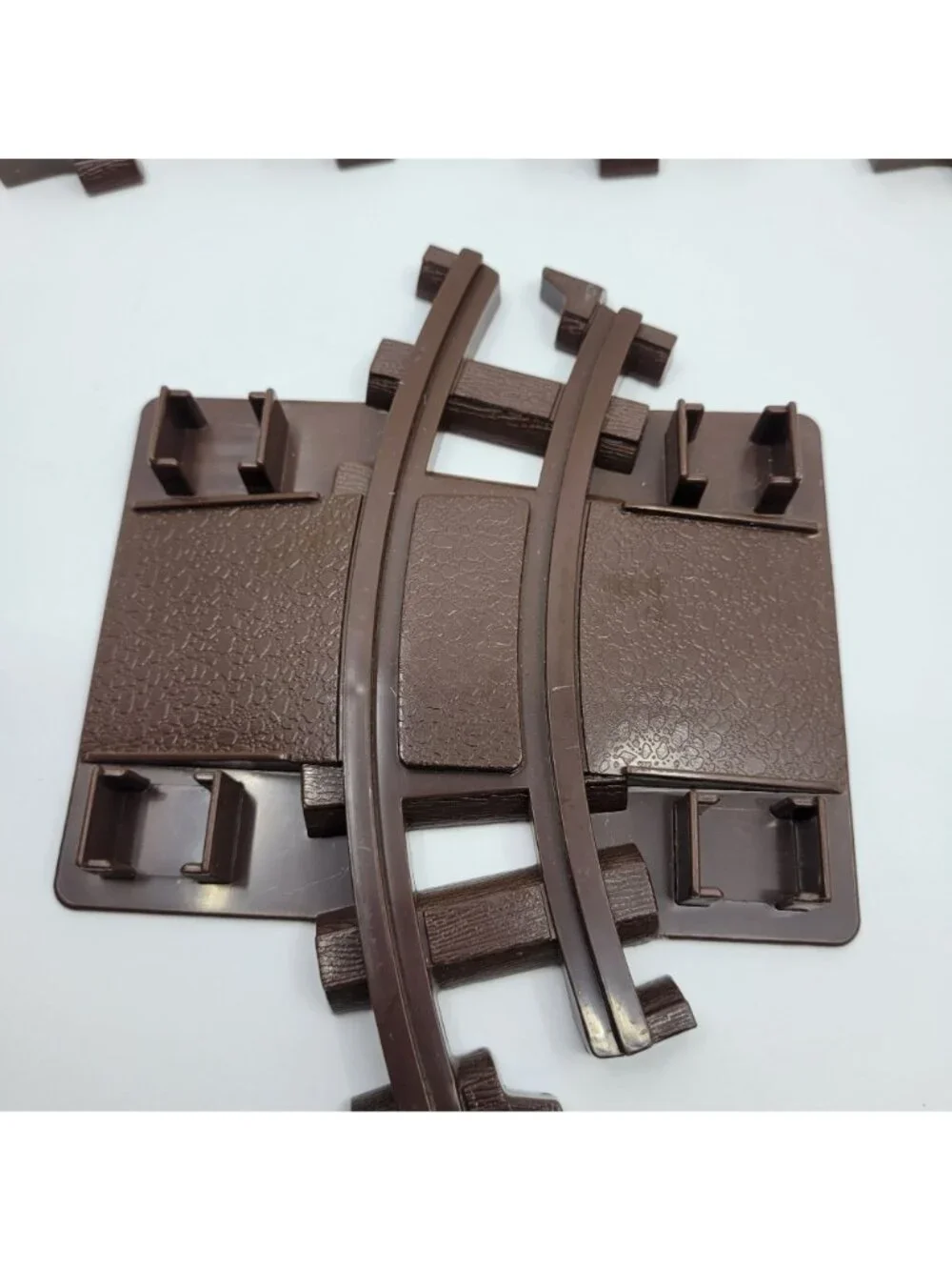 K'NEX Lincoln Logs Lot of 8 Replacement Dark Brown Train Tracks